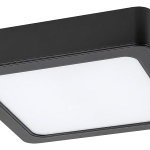 Plafon Shaun2 kwadratowy czarno-biały LED 1x24W 22cm 2450lm IP20 Rabalux 876931