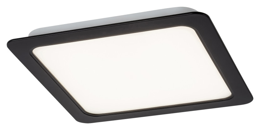 Plafon Shaun2 wpuszczany kwadratowy czarny LED 1x12W 17cm IP20 Rabalux 876735