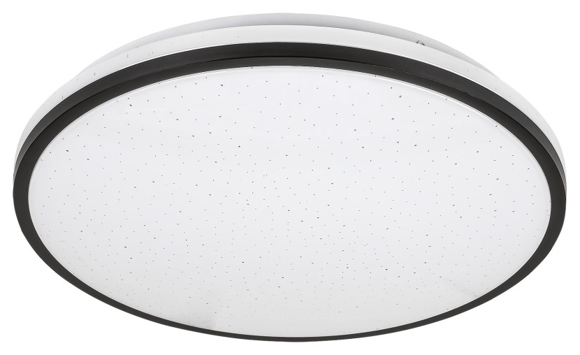 Plafon Slava okrągły czarno-biały LED 1x18W 33cm 1170lm IP44 Rabalux 879535