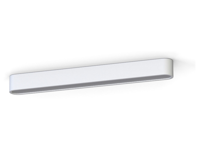 Plafon Soft LED 63 cm aluminiowy biały 44183