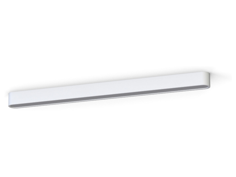 Plafon Soft LED 95 cm aluminiowy biały 44072