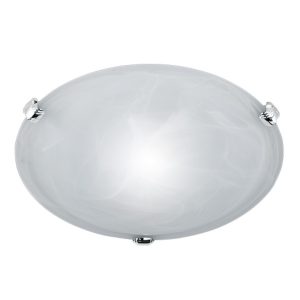 Plafon srebrno-biały okrągły 30cm ADRIAN 1xE27x40W IP20 Trio 881314 Plafon srebrno-biały okrągły 30cm ADRIAN 1xE27x40W IP20 Trio 881314
