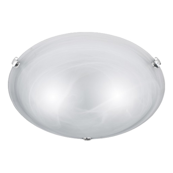 Plafon srebrno-biały okrągły 40cm ADRIAN 2xE27x40W IP20 Trio 881085
