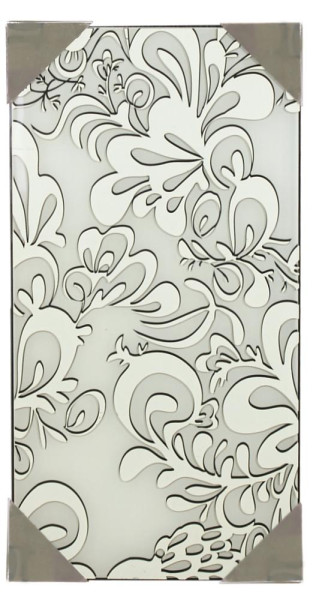 Plafon srebrno-szary prostokątny 48cm CEDRA 2xE27x40W IP20 Candellux 881134