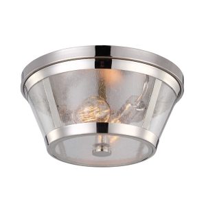 Plafon srebrny okrągły 34,9cm Harrow 2xE27x40W IP20 Feiss 883880 Plafon srebrny okrągły 34,9cm Harrow 2xE27x40W IP20 Feiss 883880