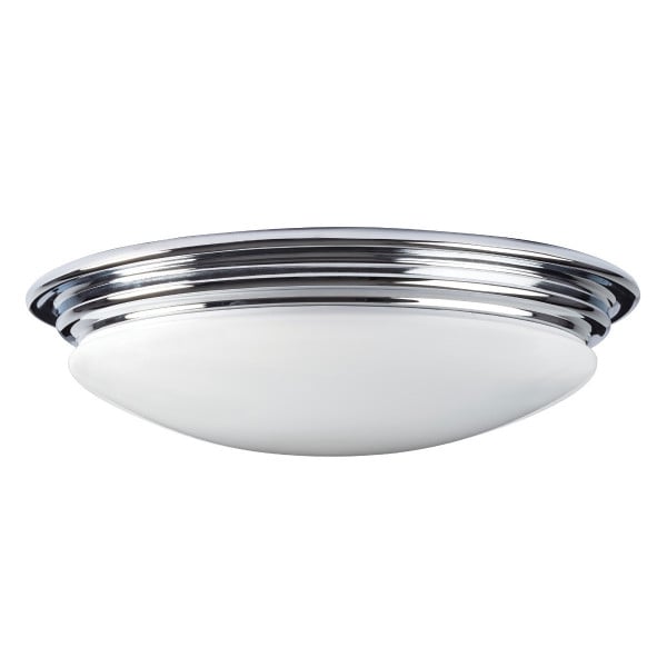 Plafon srebrny okrągły 35,6cm Brompton 1xGX53x6W IP44 Elstead 871171