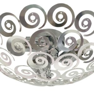 Plafon srebrny okrągły 40cm VOLANS1 3xE27x40W IP20 Candellux 881262 Plafon srebrny okrągły 40cm VOLANS1 3xE27x40W IP20 Candellux 881262