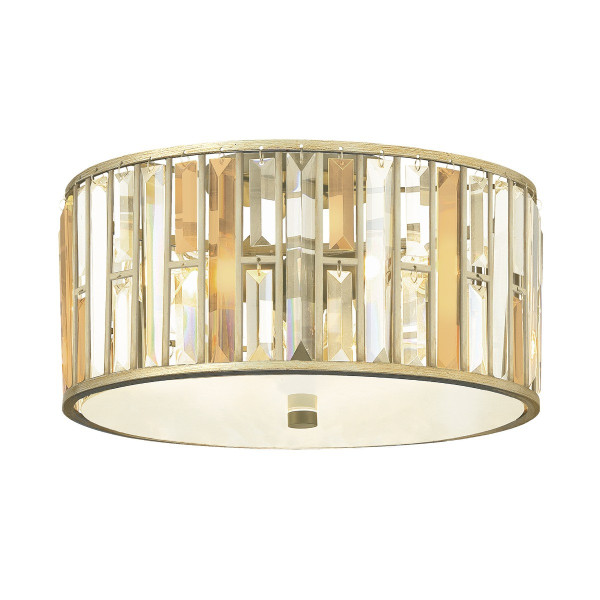 Plafon srebrny okrągły 41,9cm Gemma 3xE27x60W IP20 Hinkley 881275
