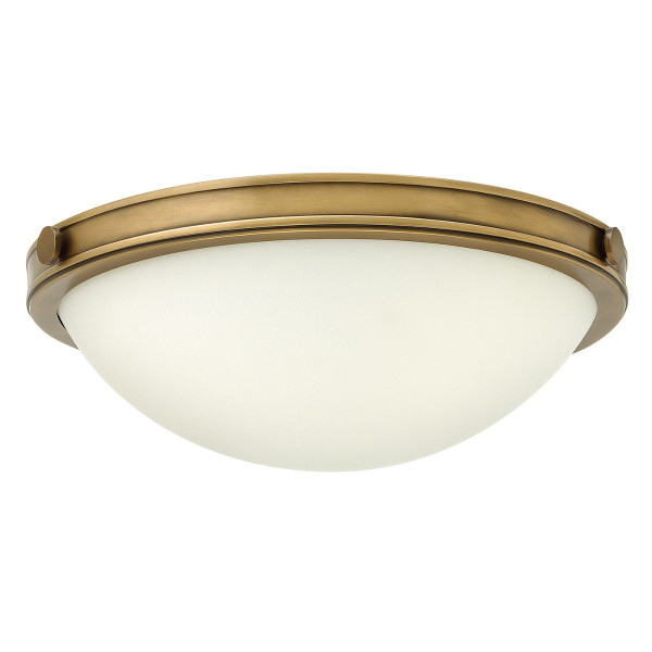 Plafon stary mosiądz-biały okrągły 34,6cm Collier 2xE27x40W IP20 Hinkley 881222