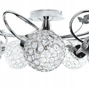 Plafon sufitowy Crystal 5xE27 żyrandol z kryształkami salon 386631