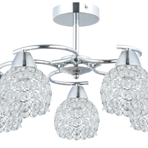 Plafon sufitowy Crystal 5xE27 żyrandol z kryształkami salon 386629