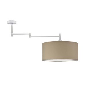 Plafon sufitowy do nowoczesnego mieszkania RANGUN Chrom – Beżowy 870691