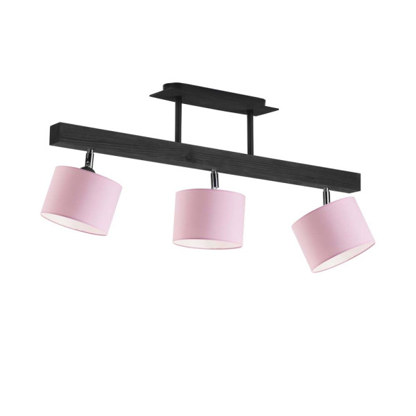 Plafon sufitowy HOLLYWOOD Heban - Jasny Różowy 962259