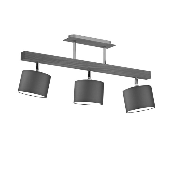 Plafon sufitowy HOLLYWOOD Popielaty - Grafitowy 962282