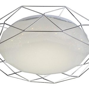 Plafon Sven LED metalowy srebrny 199697 Plafon Sven LED metalowy srebrny 199697
