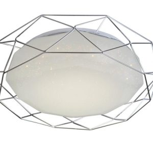 Plafon SVEN okrągły chromowany biały LED 1x24W 43cm 1450lm IP20 Candellux 923556 Plafon SVEN okrągły chromowany biały LED 1x24W 43cm 1450lm IP20 Candellux 923556