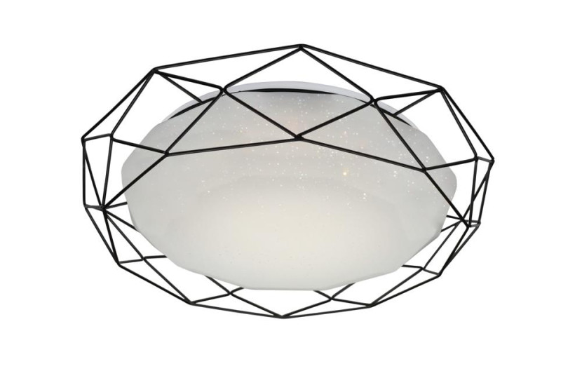 Plafon SVEN okrągły czarno-biały LED 1x24W 43cm 1450lm IP20 Candellux 923551