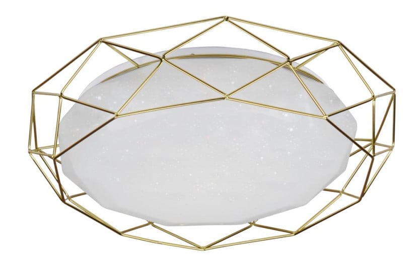 Plafon SVEN okrągły złoto-biały LED 1x24W 43cm 1600lm IP20 Candellux 923554