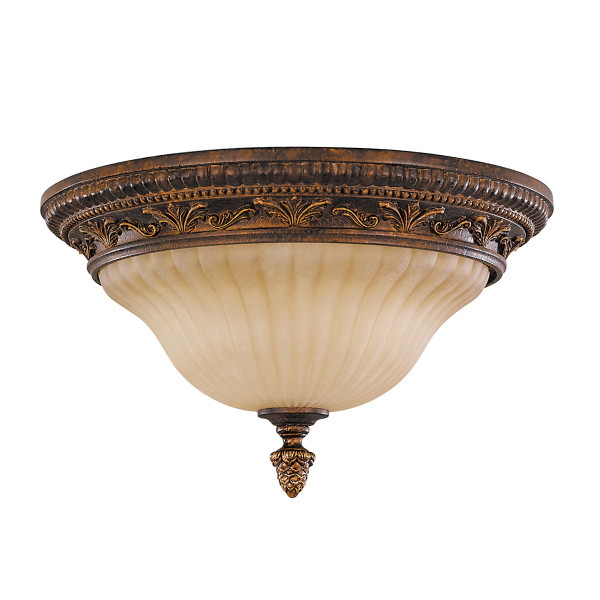 Plafon szylkretowo-beżowy okrągły 33cm Sonoma Valley 2xE27x60W IP20 Feiss 883362