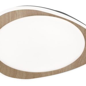 Plafon Tamino owalny buk biały LED 1x24W 45cm 1200lm IP20 Rabalux 881084 Plafon Tamino owalny buk biały LED 1x24W 45cm 1200lm IP20 Rabalux 881084