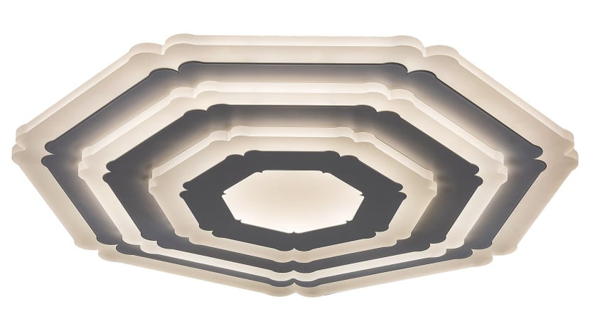 Plafon Taneli z pilotem siedmiokątny biały LED 1x41W 50cm IP20 Rabalux 871193