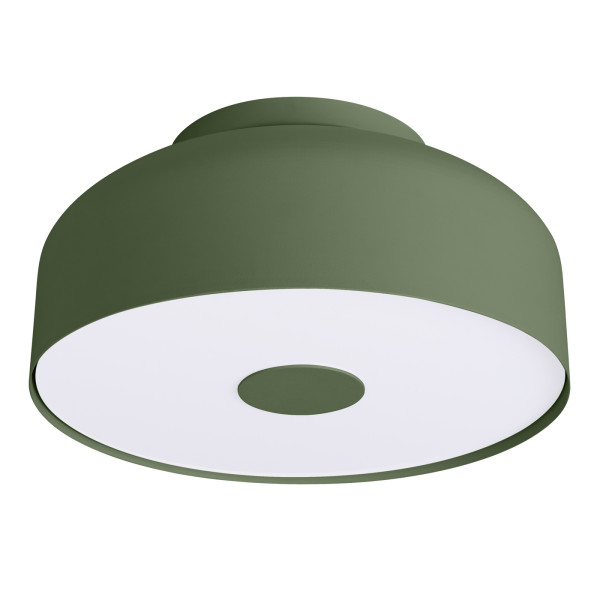 Plafon TEKNAR zielony oliwkowo-biały 4xE27x15W IP20 Pure Lume 1018353
