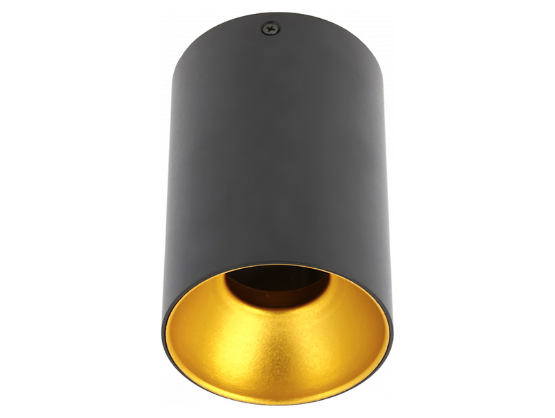 Plafon Tensa aluminiowy czarno-złoty 93556