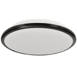 Plafon TERMA okrągły czarno-biały LED 1x18W 28cm 1260lm IP44 Milagro 876821 Plafon TERMA okrągły czarno-biały LED 1x18W 28cm 1260lm IP44 Milagro 876821