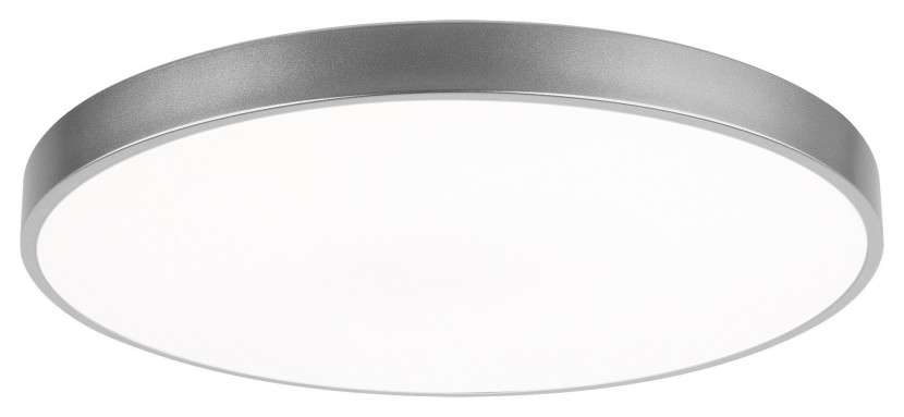 Plafon Tesia okrągły srebrno-biały LED 1x36W 40cm 2600lm IP20 Rabalux 872698