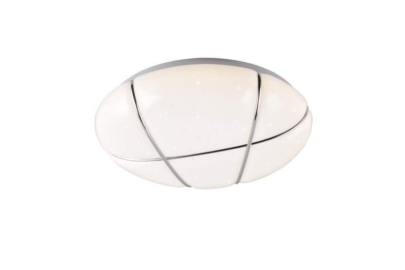 Plafon TIBOR okrągły biały chromowany LED 1x10W 28cm 1200lm IP20 RL 873029