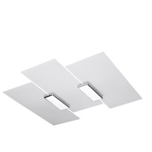 Plafon TIZIANO srebrno-biały 3xE27x15W wym:7x42x40cm IP20 Pure Lume 1018373 Plafon TIZIANO srebrno-biały 3xE27x15W wym:7x42x40cm IP20 Pure Lume 1018373