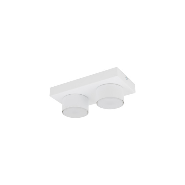 Plafon Tk-Lighting Brix Biała Lampa Sufitowa 2Xgx53 8W 3000K 964098