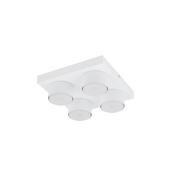 Plafon Tk-Lighting Brix Biała Lampa Sufitowa 4Xgx53 8W 3000K 964095