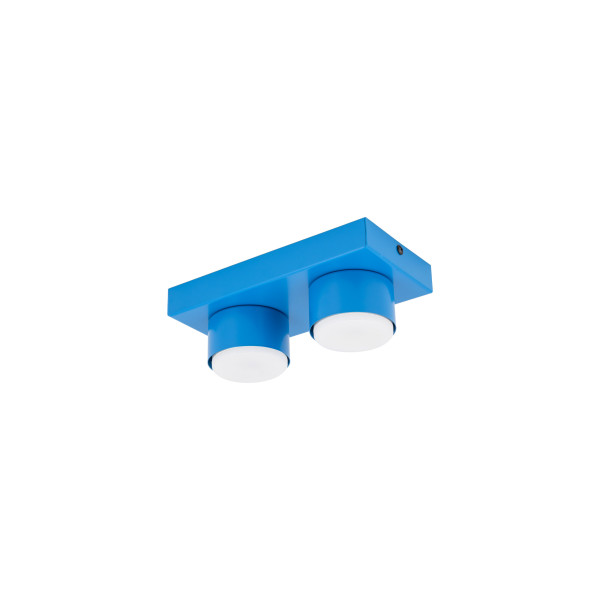 Plafon Tk-Lighting Brix Niebieska Lampa Sufitowa Żarówki 2Xgx53 8W 3000K 964093