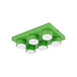 Plafon Tk-Lighting Brix Zielona Lampa Sufitowa 6Xgx53 8W 3000K 964103 Plafon Tk-Lighting Brix Zielona Lampa Sufitowa 6Xgx53 8W 3000K 964103