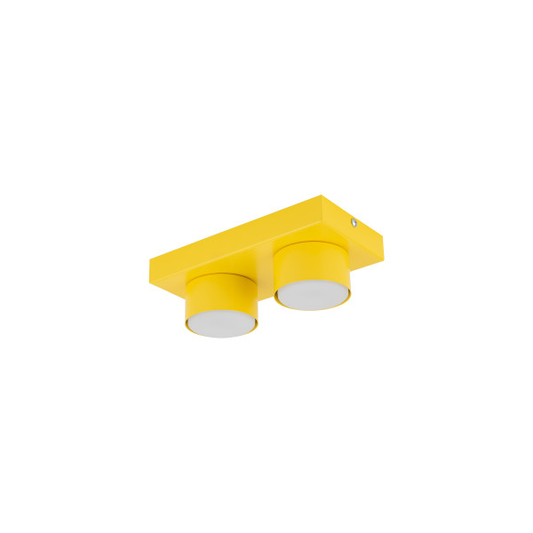 Plafon Tk-Lighting Brix Żółta Lampa Sufitowa 2Xgx53 8W 3000K 964102