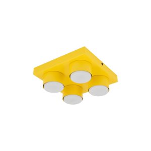 Plafon Tk-Lighting Brix Żółta Lampa Sufitowa 4Xgx53 8W 3000K 964099 Plafon Tk-Lighting Brix Żółta Lampa Sufitowa 4Xgx53 8W 3000K 964099