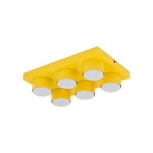 Plafon Tk-Lighting Brix Żółta Lampa Sufitowa 6Xgx53 8W 3000K 964104 Plafon Tk-Lighting Brix Żółta Lampa Sufitowa 6Xgx53 8W 3000K 964104