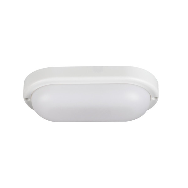 Plafon TOLU owalny biały LED 1x6W 15,8cm 420lm IP54 Neutralna biel Miledo 878513