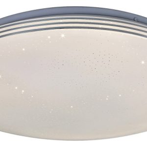 Plafon Toma okrągły chromowany biały LED 1x30W 37,5cm 2100lm IP44 Rabalux 876854 Plafon Toma okrągły chromowany biały LED 1x30W 37,5cm 2100lm IP44 Rabalux 876854