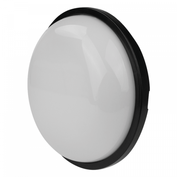 Plafon Torton okrągły czarno-biały LED 1x20W 21,8cm 1800lm IP65 Ecolight 1017954