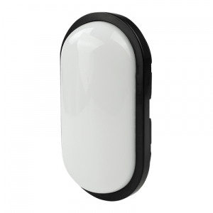 Plafon Torton owalny czarno-biały LED 1x15W 21,4cm 1350lm IP65 Ecolight 1017943 Plafon Torton owalny czarno-biały LED 1x15W 21,4cm 1350lm IP65 Ecolight 1017943