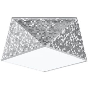 Plafon TRIGON srebrny 1xE27x15W wym:15x30x30cm IP20 Pure Lume 1018471 Plafon TRIGON srebrny 1xE27x15W wym:15x30x30cm IP20 Pure Lume 1018471