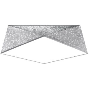 Plafon TRIGON srebrny 3xE27x15W wym:15x50x50cm IP20 Pure Lume 1018517