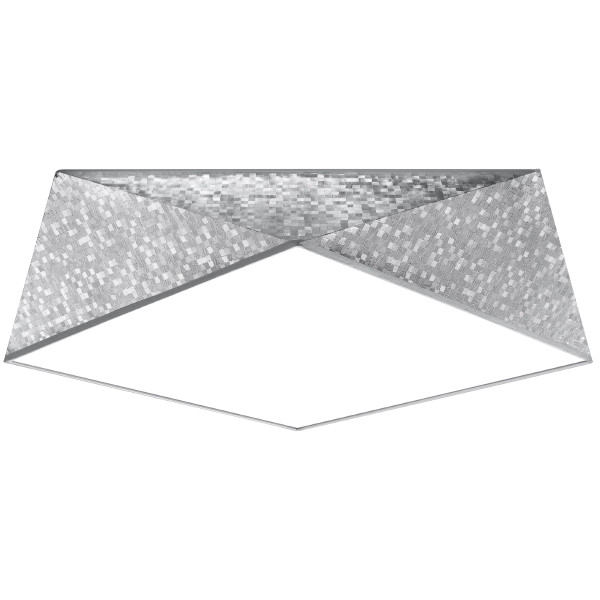 Plafon TRIGON srebrny 3xE27x15W wym:15x50x50cm IP20 Pure Lume 1018517
