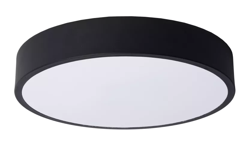 Plafon UNAR okrągły czarno-biały LED 1x18W 30cm 1260lm IP20 Lucide 879552