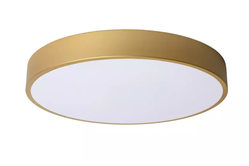 Plafon UNAR okrągły złoty LED 1x24W 40cm 1680lm IP20 Lucide 879525