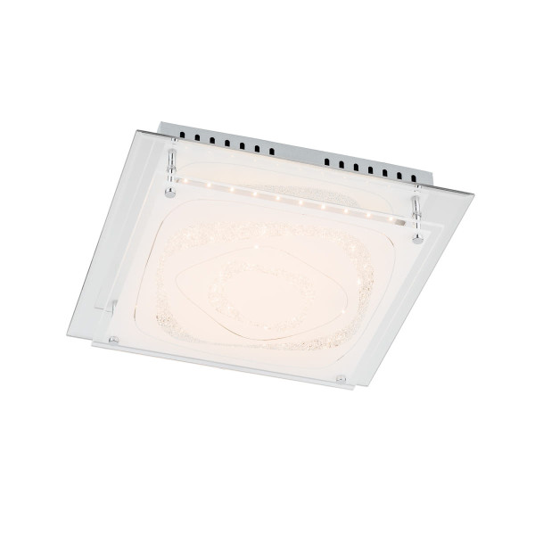 Plafon VERSO kwadratowy biały LED 1x17W 34cm lm IP20 Neutralna biel Italux 878438