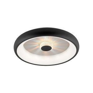 Plafon VERTIGO z pilotem okrągły czarny LED 1x29W 46,5cm Leuchten Direkt 872746 Plafon VERTIGO z pilotem okrągły czarny LED 1x29W 46,5cm Leuchten Direkt 872746