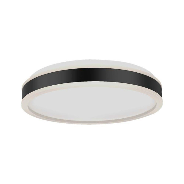 Plafon VT-7780 okrągły czarno-biały LED 1x24W 45cm 2500lm IP20 V-TAC 878537